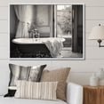 thumbnail image 1 of Designart "Simplicity Bath Of Serenity III" Bath & Laundry Floater Framed Wall Art Living Room, 1 of 7