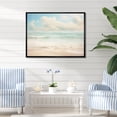 thumbnail image 1 of Designart "Simplicity Beach Landscape V" Nautical & Beach Floater Framed Canvas Wall Art, 1 of 7