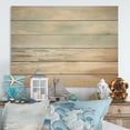 thumbnail image 1 of Designart "Simplicity Beach Landscape VI" Nautical & Beach Print on Natural Pine Wood, 1 of 5