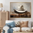thumbnail image 1 of Designart "Simplicity Cowboy Hat II" Cowboys Floater Framed Wall Decor, 1 of 7