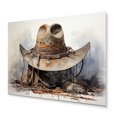thumbnail image 1 of Designart "Simplicity Cowboy Hat III" Cowboys Metal Wall Art, 1 of 1