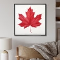 thumbnail image 1 of Designart "Simplicity In Scarlet Maple Leaf II" Leaves Floater Framed Wall Decor, 1 of 5