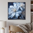 thumbnail image 1 of Designart "Simplified Bouquet Splendor II" Rhododendron Floater Framed Wall Art Living Room, 1 of 5