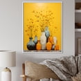 thumbnail image 1 of Designart "Simplistic Amber Ceramics" Boho Pottery Floater Framed Canvas Wall Art, 1 of 5