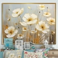 thumbnail image 1 of Designart "Simplistic Ash And Lemon Buttercups" Buttercups Floater Framed Wall Decor, 1 of 5