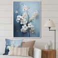 thumbnail image 1 of Designart "Simplistic Beige And Gold Orchids I" Orchids Floater Framed Wall Art Prints, 1 of 5