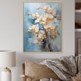 thumbnail image 1 of Designart "Simplistic Beige And Gold Orchids VII" Orchids Floater Framed Canvas Wall Art, 1 of 5