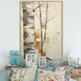 thumbnail image 1 of Designart "Simplistic Birch Essence I" Tree Birch Floater Framed Wall Decor, 1 of 5