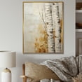 thumbnail image 1 of Designart "Simplistic Birch Essence II" Tree Birch Floater Framed Canvas Art Print, 1 of 5
