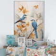 thumbnail image 1 of Designart "Simplistic Exotic Bird Floral Landscape" Birds Of Paradise Floater Framed Canvas Prints, 1 of 5