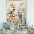 thumbnail image 1 of Designart "Simplistic Exotic Bird Floral Landscape" Birds Of Paradise Floater Framed Canvas Prints, 1 of 5
