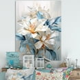 thumbnail image 1 of Designart "Simplistic Floral Array IV" Rhododendron Wall Art Prints, 1 of 7