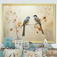 thumbnail image 1 of Designart "Simplistic Floral Birds Of Paradise IV" Birds Of Paradise Picture Framed Wall Art Living Room, 1 of 5