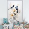 thumbnail image 1 of Designart "Simplistic Floral Birds Of Paradise V" Birds Of Paradise Floater Framed Wall Decor, 1 of 5