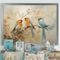 thumbnail image 1 of Designart "Simplistic Floral Birds Of Paradise VIII" Birds Of Paradise Picture Framed Wall Art Living Room, 1 of 5