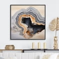 thumbnail image 1 of Designart "Simplistic Geode Panorama I" Stone Geode Floater Framed Canvas Art Print, 1 of 5