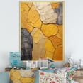 thumbnail image 1 of Designart "Simplistic Golden Flora Pottery" Boho Pottery Picture Framed Wall Art Living Room, 1 of 5