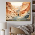 thumbnail image 1 of Designart "Simplistic Gorge Landscape" Canyon Floater Framed Canvas Prints, 1 of 5
