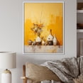 thumbnail image 1 of Designart "Simplistic Lemon Ivory Pottery I" Boho Pottery Floater Framed Canvas Art Print, 1 of 5