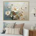 thumbnail image 1 of Designart "Simplistic Seasonal Beauty II" Seasonal Flowers Floater Framed Canvas Art Print, 1 of 5