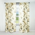 thumbnail image 1 of Designart "Simplistic Victorian Elegance VI" Floral Curtain Panels, 1 of 6