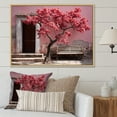 thumbnail image 1 of Designart "Simply Captured Pink Tree I" Tree Floater Framed Canvas Prints, 1 of 5