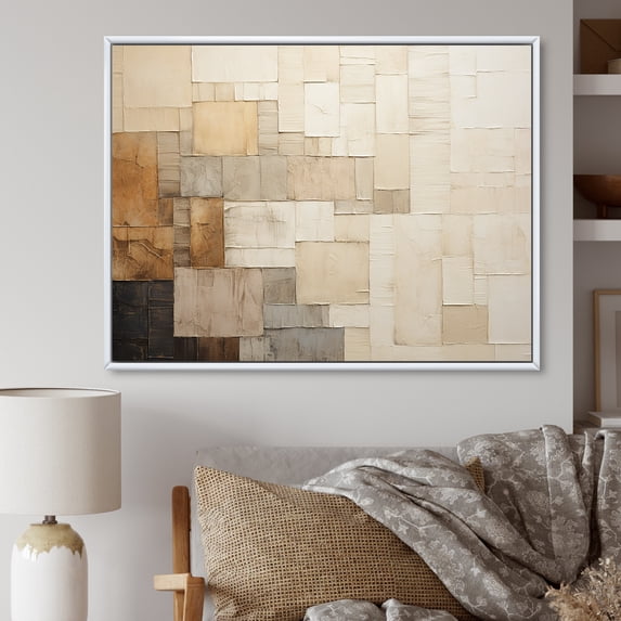 Designart "Simply The Plains Of Prairies I" Prairies Floater Framed Canvas Prints
