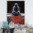 thumbnail image 1 of Designart "Sing Rituals Folk Religion wall art" Portrait Floater Framed Canvas Print, 1 of 7