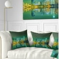 thumbnail image 1 of Designart Singapore View from Marina Bay - Skyline Photo Throw Pillow - 18x18, 1 of 1