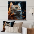 thumbnail image 1 of Designart "Singapura Glimmer Feline" Animals Cat Floater Framed Canvas Art Print, 1 of 5