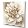 thumbnail image 1 of Designart Single Beige Flower II Canvas Wall Art, 1 of 5