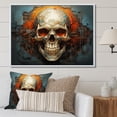 thumbnail image 1 of Designart "Skull magic Remains Geometric I" Modern Floater Framed Wall Art Living Room, 1 of 7