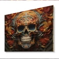 thumbnail image 1 of Designart "Skull magic Rest Geometric II" Modern Print on Natural Pine Wood, 1 of 5