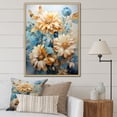 thumbnail image 1 of Designart "Sky-Blue Sunflower Fields II" Sunflowers Floater Framed Wall Art Prints, 1 of 5