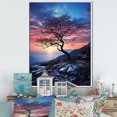thumbnail image 1 of Designart "Sky Photo magic Twilight II" Floral Floater Framed Wall Art Living Room, 1 of 7