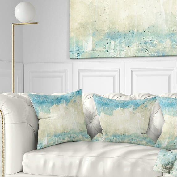 Designart Sky on Wall Texture - Abstract Throw Pillow - 16x16