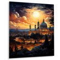 thumbnail image 1 of Designart "Skyline Christianity Jerusalem art painting II" Christianity Metal Art Living Room, 1 of 1