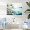 thumbnail image 1 of Designart "Skyline Of A Tropical Island I" Coastal Tropical Canvas Wall Art, 1 of 7