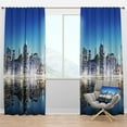 thumbnail image 1 of Designart 'Skyscraper on New York City' Cityscape Blackout Curtain Panel, 1 of 4