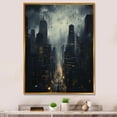 thumbnail image 1 of Designart "Skyscrapers Metropolis I" Cityscapes Floater Framed Canvas Art Print, 1 of 7