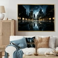 thumbnail image 1 of Designart "Skyscrapers Urban gracefulness V" Architecture Floater Framed Wall Art Living Room, 1 of 7