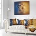 thumbnail image 1 of Designart Small Macro Prickly Texture Brown - Abstract Throw Pillow - 16x16, 1 of 1