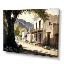 Designart Small Town In Arizona IV Canvas Wall Art