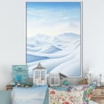 thumbnail image 1 of Designart "Snow-Capped Desert Tranquility" Snow Floater Framed Canvas Prints, 1 of 5