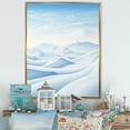 thumbnail image 1 of Designart "Snow-Capped Desert Tranquility" Snow Floater Framed Canvas Prints, 1 of 5