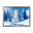 thumbnail image 1 of Designart 'Snow Covered Trees With Dreamlike Spruce Forest' Lake House Framed Art Print, 1 of 4