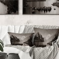 thumbnail image 1 of Designart Snow Mountain Lake Panorama - Landscape Printed Throw Pillow - 16x16, 1 of 5