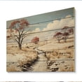 thumbnail image 1 of Designart "Snow Winters Beauty Pastoral II" Landscapes Print on Natural Pine Wood, 1 of 1