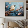 thumbnail image 1 of Designart "Snowdrop Branch Winter Birds" Snowdrops Floater Framed Canvas Prints, 1 of 5