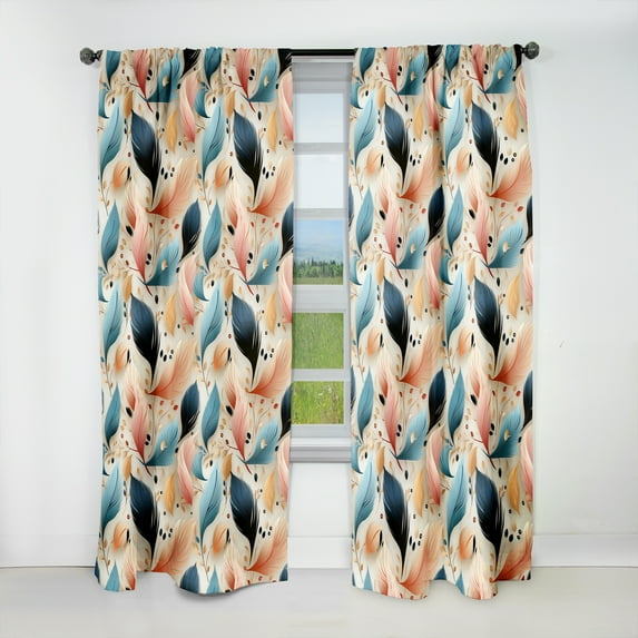 Designart "Soaring Elegance" Abstract Blackout Curtain Single Panel